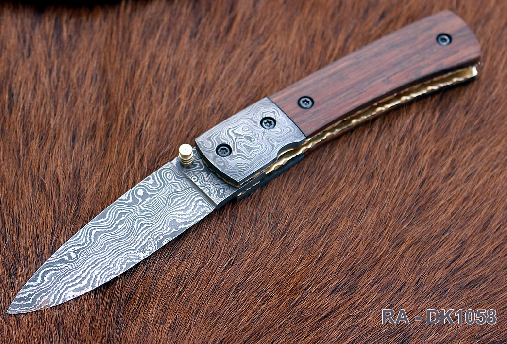 Damascus Folding Knife